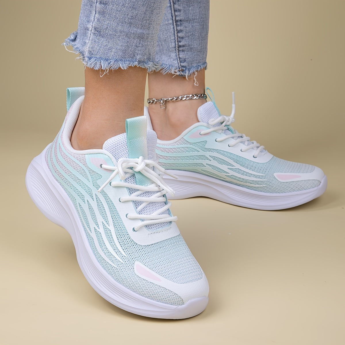 Women's Mesh Breathable Running Shoes Lightweight Comfortable Sneakers