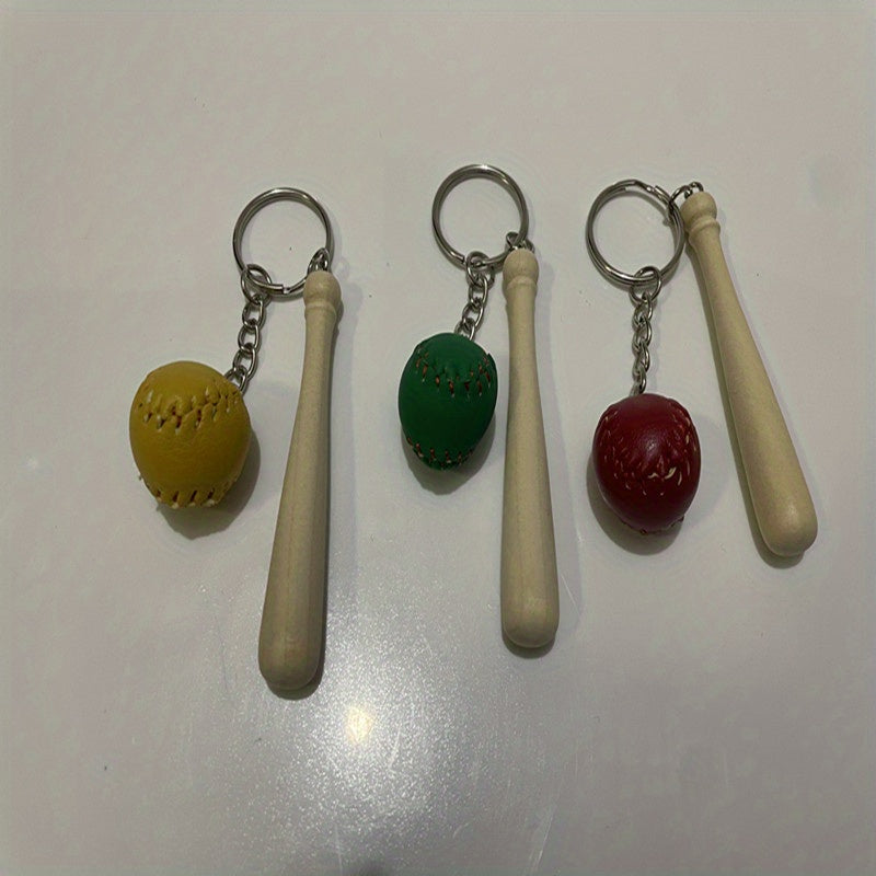 Creative Baseball Keychain Pendant Sports Key Ring Party Small