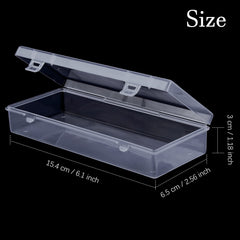 Small Plastic Storage Box with Hinge Cover for Beads & Crafts