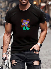 Men's Doodle Pattern T shirt Active Tee