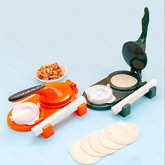 Dumpling Leather Mold and Rolling Pin Set for Homemade Dumplings