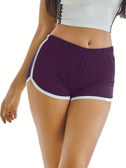 Elastic Waist Hotpants Yoga Shorts for Women