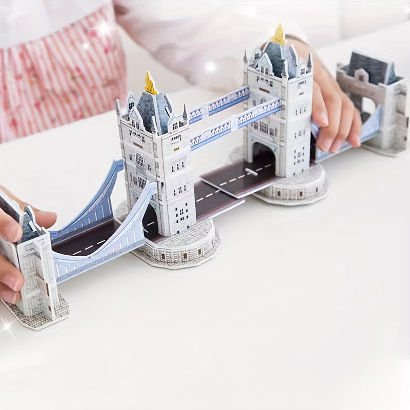 2pcs 3D Hand-assembled Architectural Model Puzzle Gift