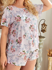 Floral Print Pajama Set for Women