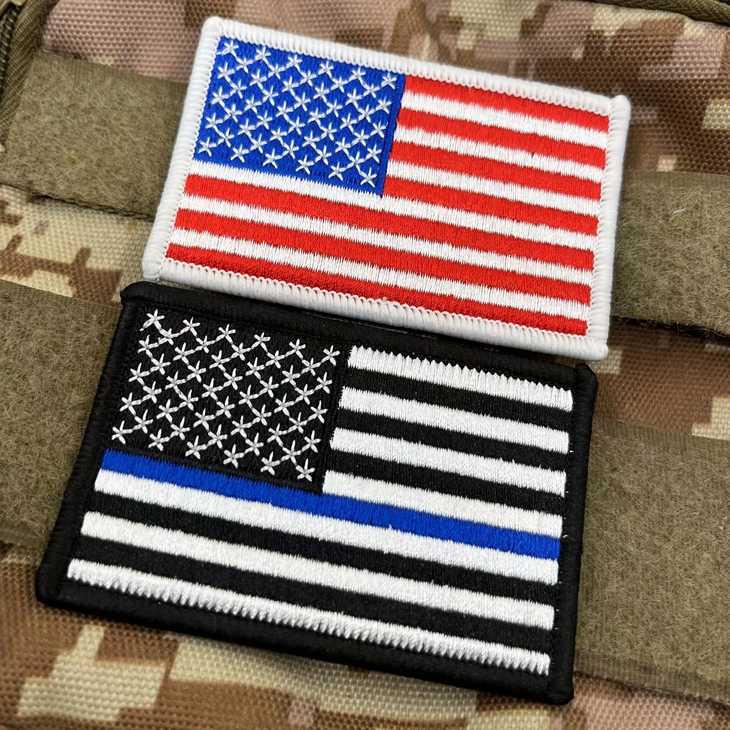 American Flag Patch Hook And Loop Military Patches For Jackets Caps Vests