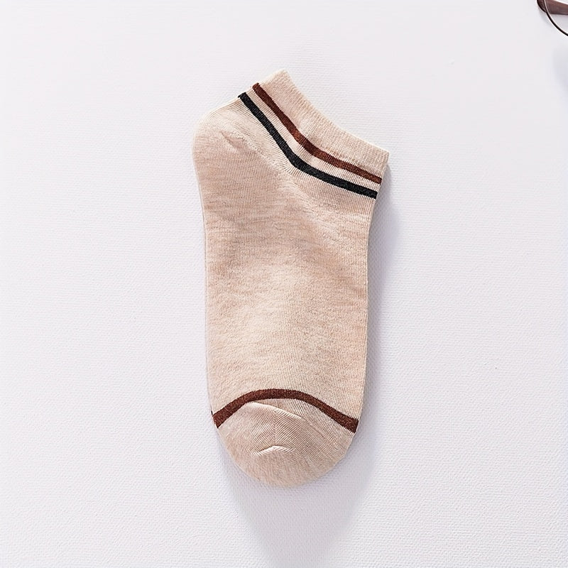 10 Pairs Girls Striped Ankle Socks for Kids