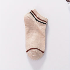10 Pairs Girls Striped Ankle Socks for Kids