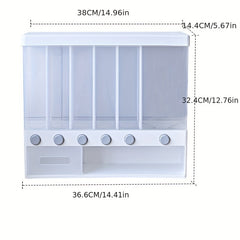 Wall Mounted Rice Storage Box Large Capacity Food Dispenser