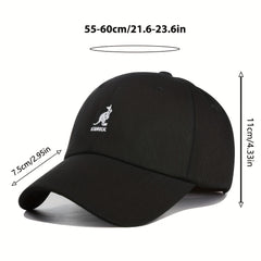 1pc Unisex Animal Embroidered Plain Baseball Cap for Couple Dad