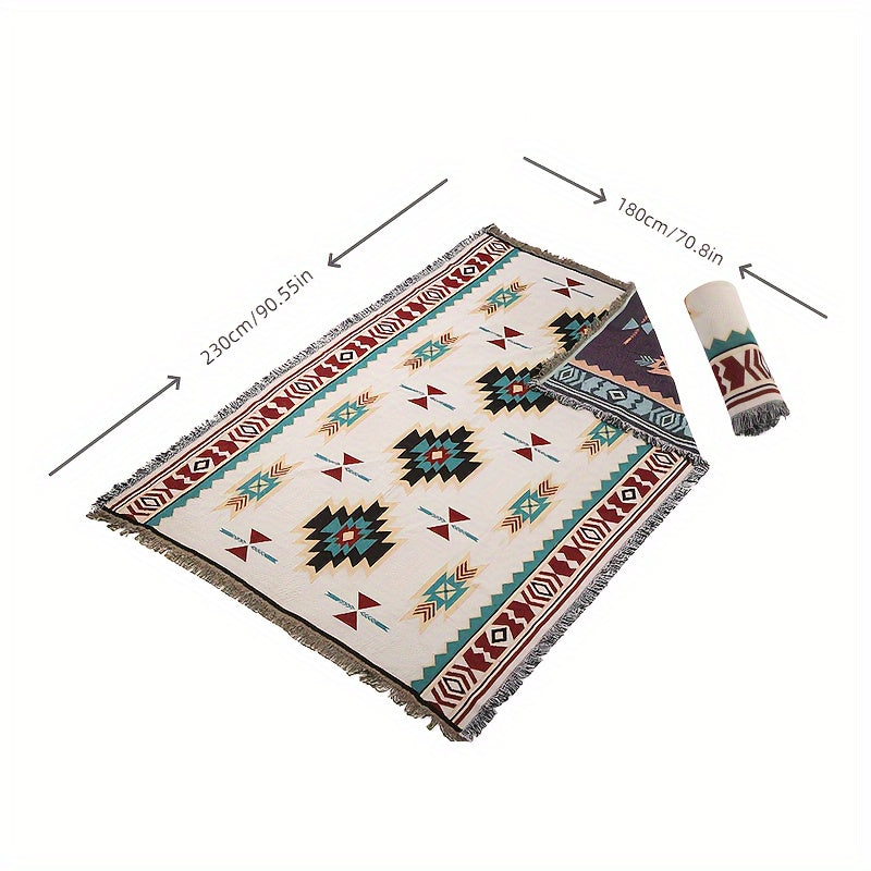 Retro Ethnic Style Picnic Mat for Outdoor Camping