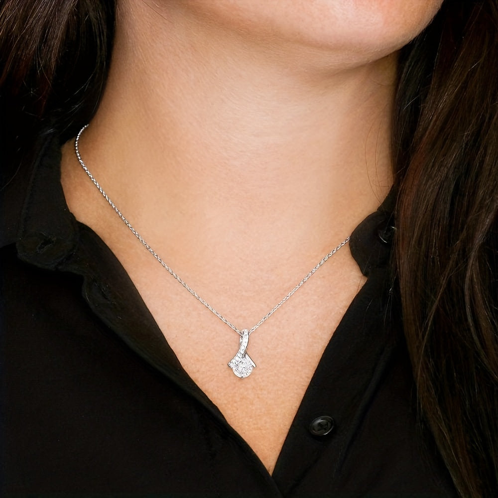 Granddaughter's Gift Necklace Stainless Steel Chain Christmas Present