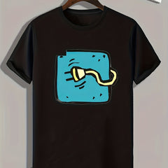 Plug Print Men's Graphic T-shirt for Summer