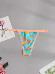 3pcs Lace Thongs Low Waist Panties Women's Lingerie