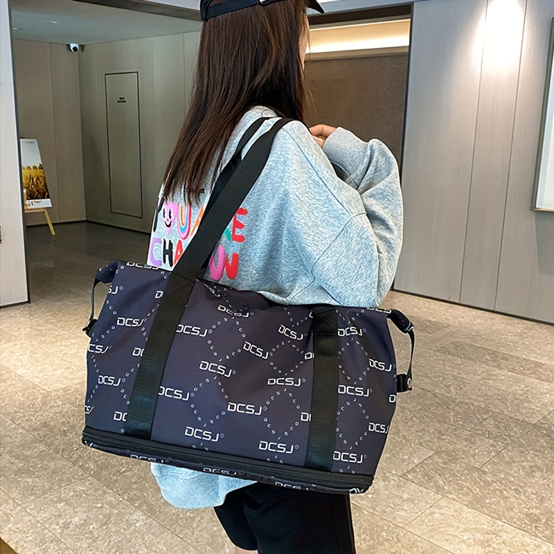 Travel Duffel Bag Wet Dry Separation Fitness Gym Sports Yoga Bag