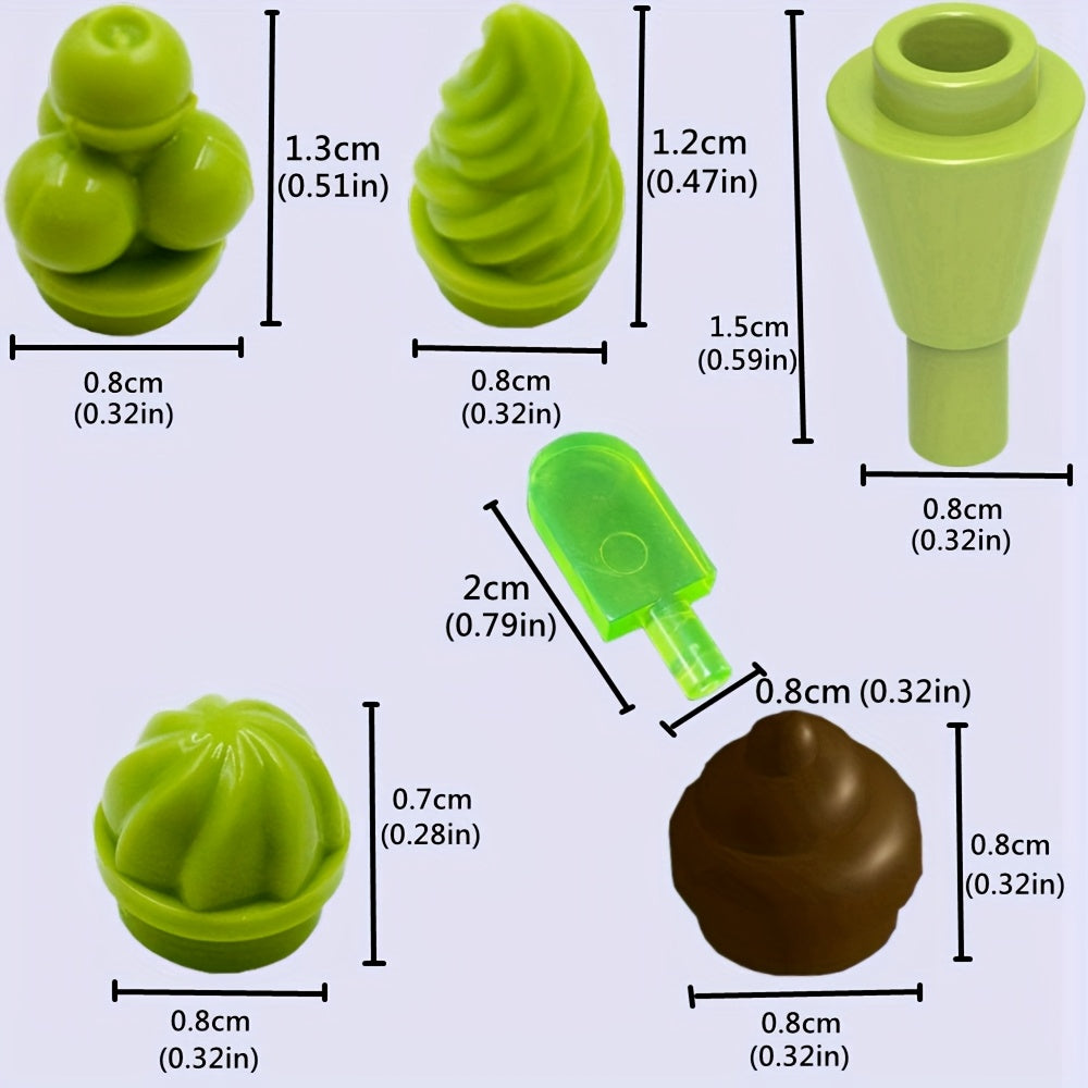 Mini Ice Cream Popsicle Building Block Set DIY Toy Gift for Kids