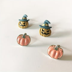 Pumpkin Earrings Halloween Party Jewelry Girls Kids