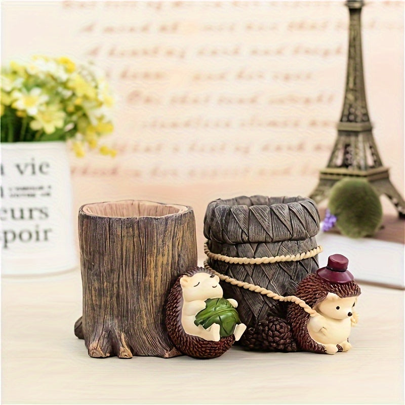 Adorable Hedgehog Pen Holder