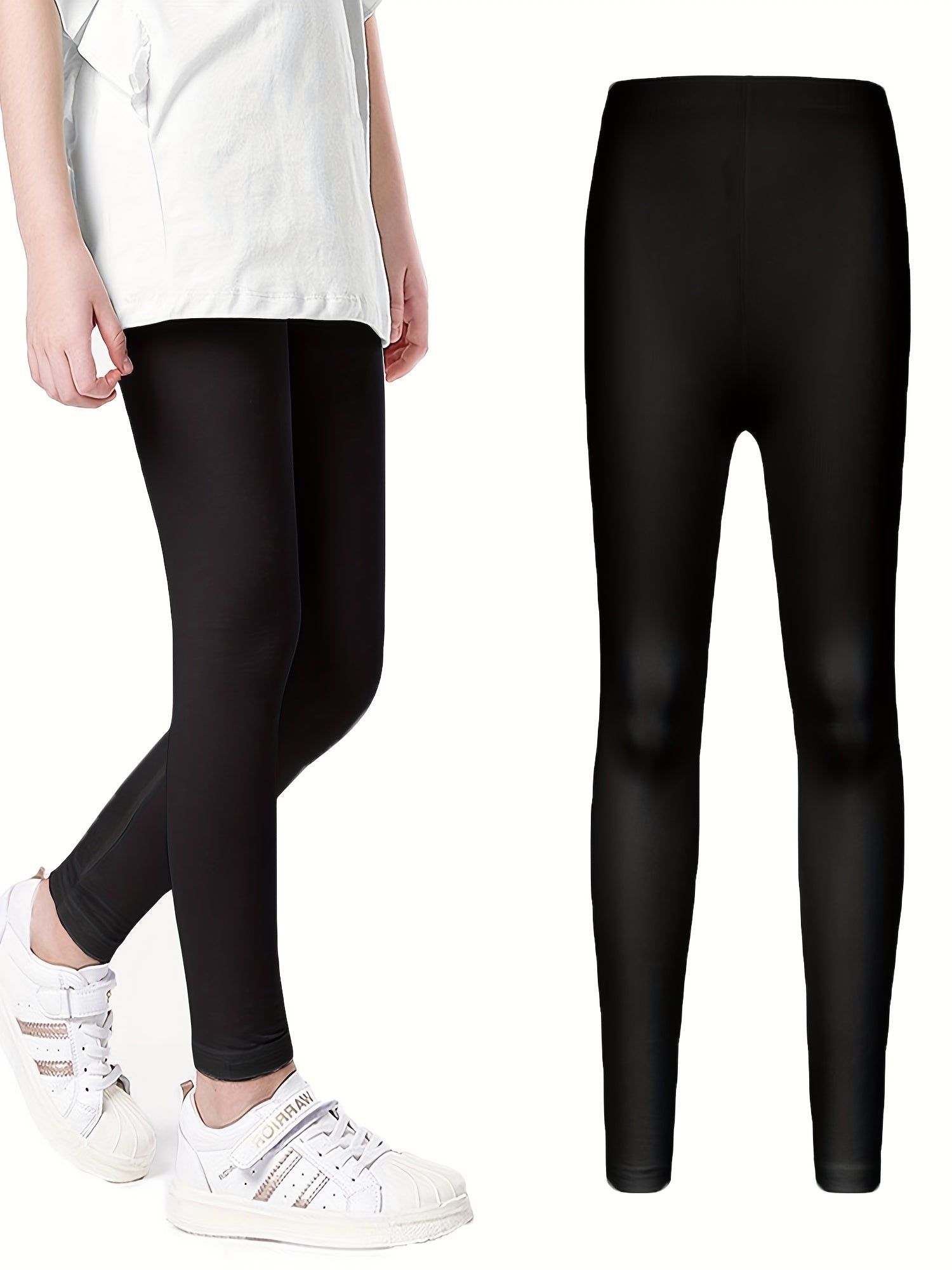 Girls Athletic Leggings Elastic Waist Casual Pants Kids Spring Summer Clothes