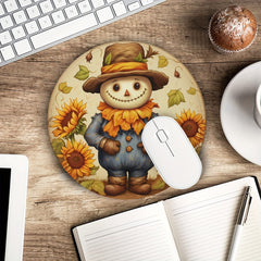 Hippie Boy Gaming Mouse Pad Round Non-slip Rubber Mouse Mat