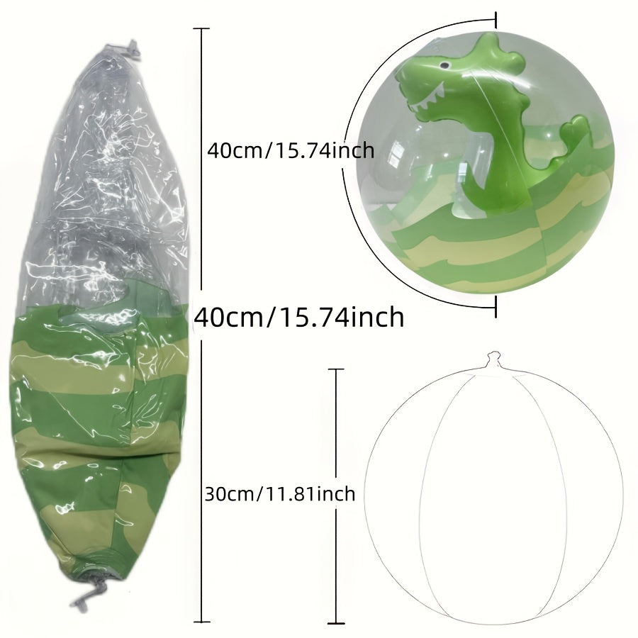 Inflatable Dinosaur Beach Ball - Fun Pool Toy for Parties