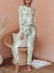 Tie Dye Pajama Set Long Sleeve Tee & Joggers