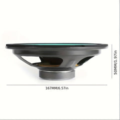 KUERL Car Subwoofer Speaker 16 51 Cm 160W 2 Way Audio Full Range Component Green