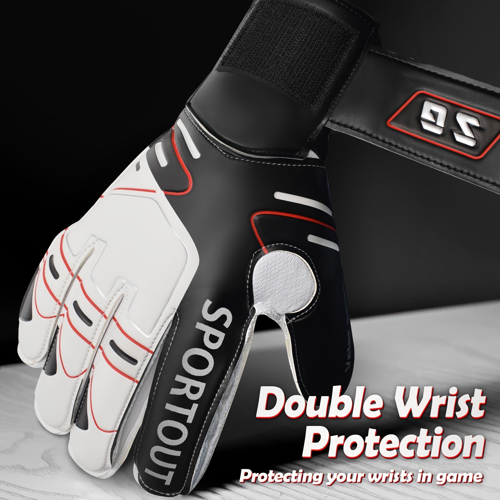 Goalkeeper Gloves Strong Grip Beginner Football Great Protection