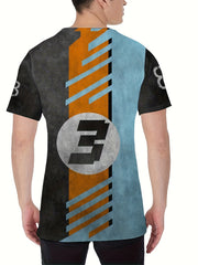 3D Print Men's Round Neck Tee Shirt for Summer