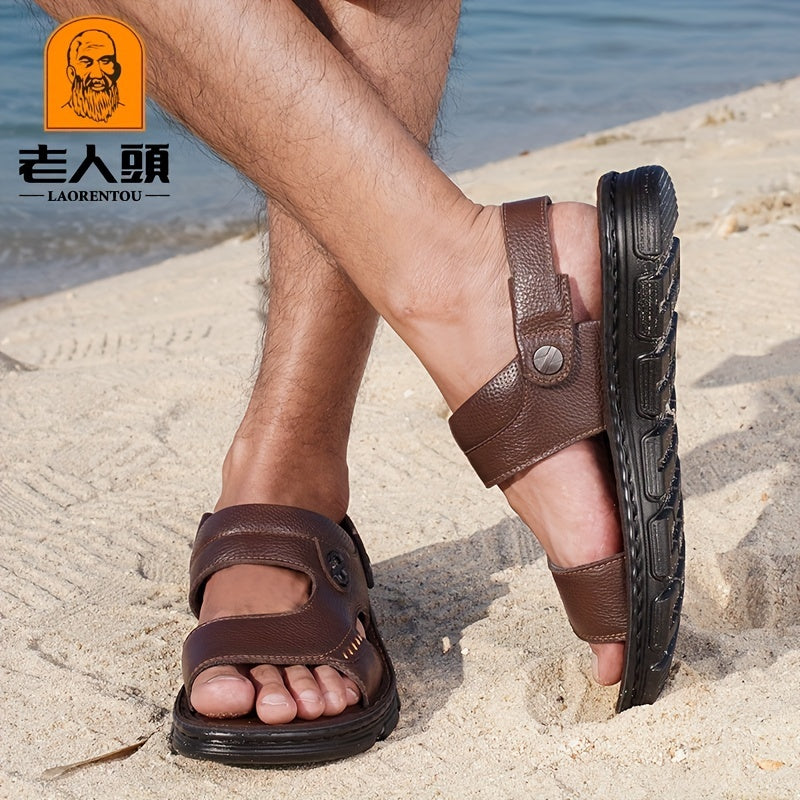 Men's Durable Open Toe Sandals for Outdoor Hiking