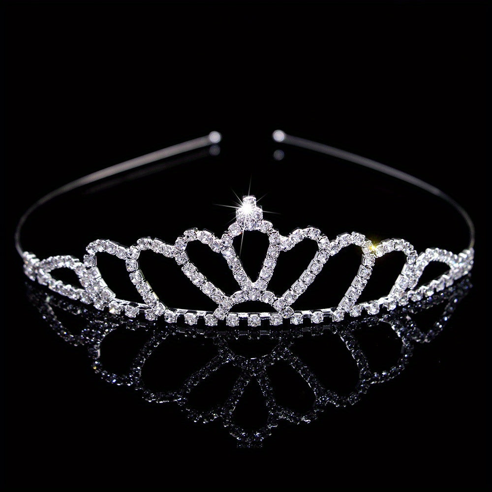 Rhinestone Queen Crown Wedding Tiara Headdress