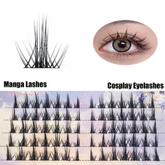 Natural Look 3D Cosplay False Eyelashes Reusable Cluster Extensions