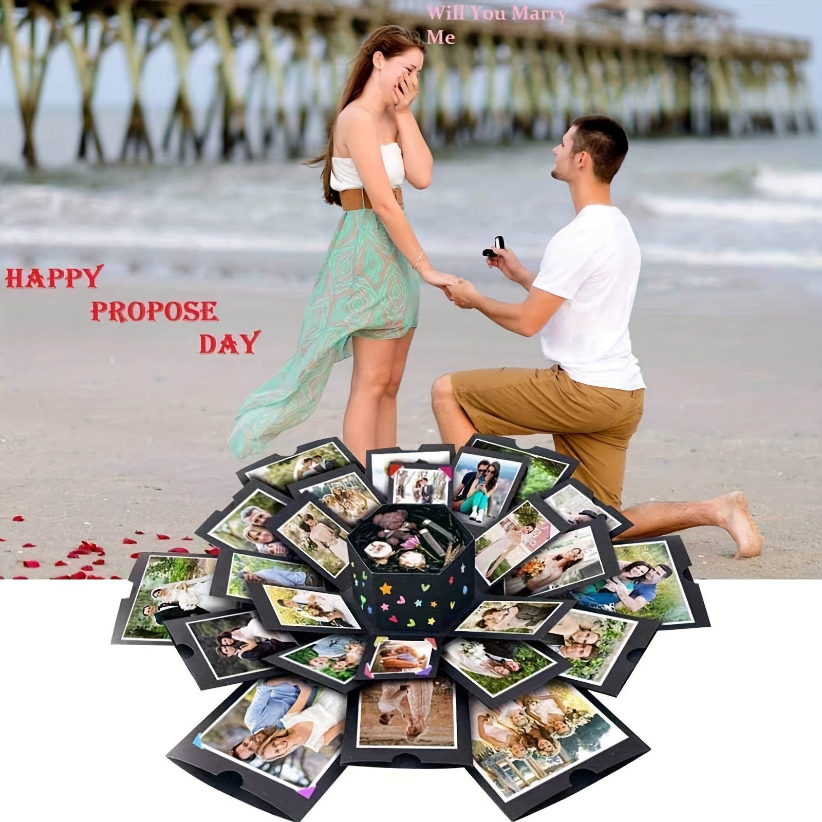 DIY Photo Album Scrapbook Surprise Gift Wedding