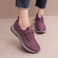 Women's Breathable Running Shoes Comfortable Mesh Outdoor Sneakers Mama Shoes