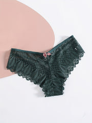 4pcs Strappy Hipster Panties Sheer Skin-friendly Underwear Lingerie