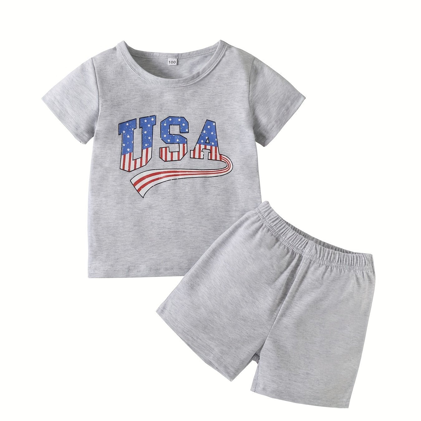 2pcs Baby Boys T-shirt & Shorts Set for Summer