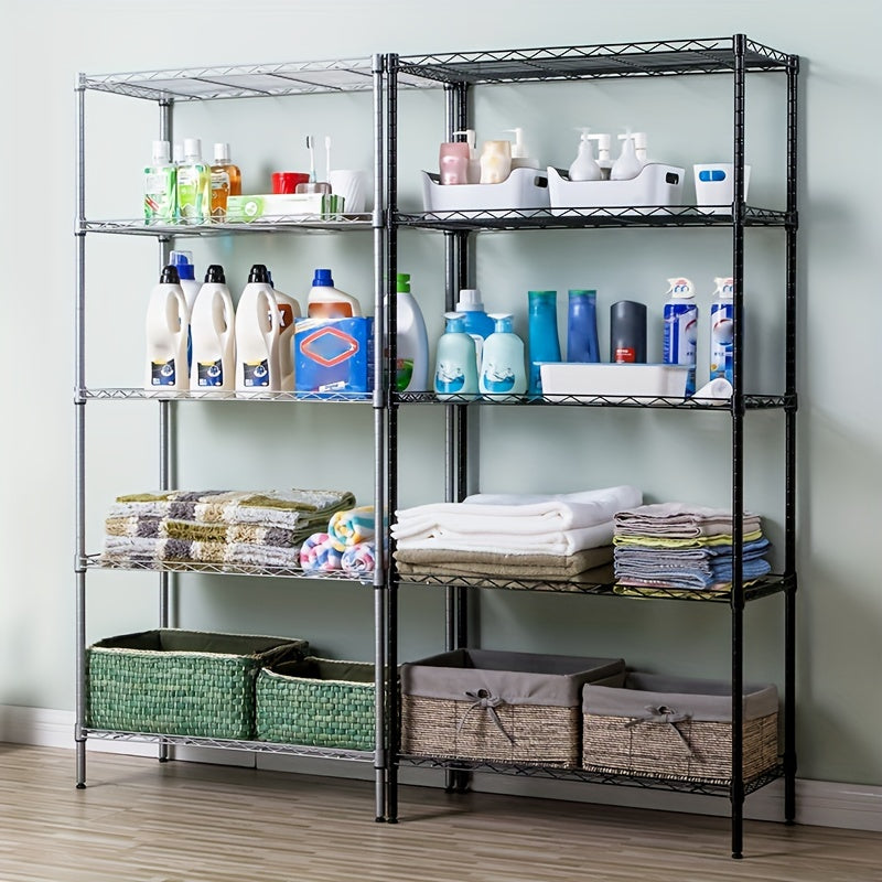 Adjustable Metal Storage Rack with 4 5-Tier Shelves