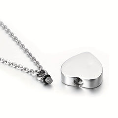 Heart Urn Necklace For Ashes Memorial Pendant