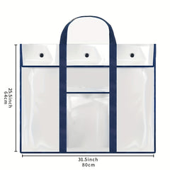 Oversized Clear Bag Bulletin Board Poster Storage PVC Storage