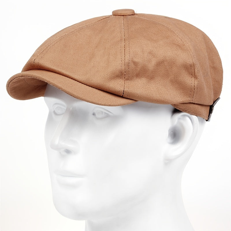 Men's Sand Washed Newsboy Hat Beret