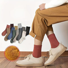 12 Pairs Velvet Cashmere Warm Socks Winter Crew Anti-bacterial Soc