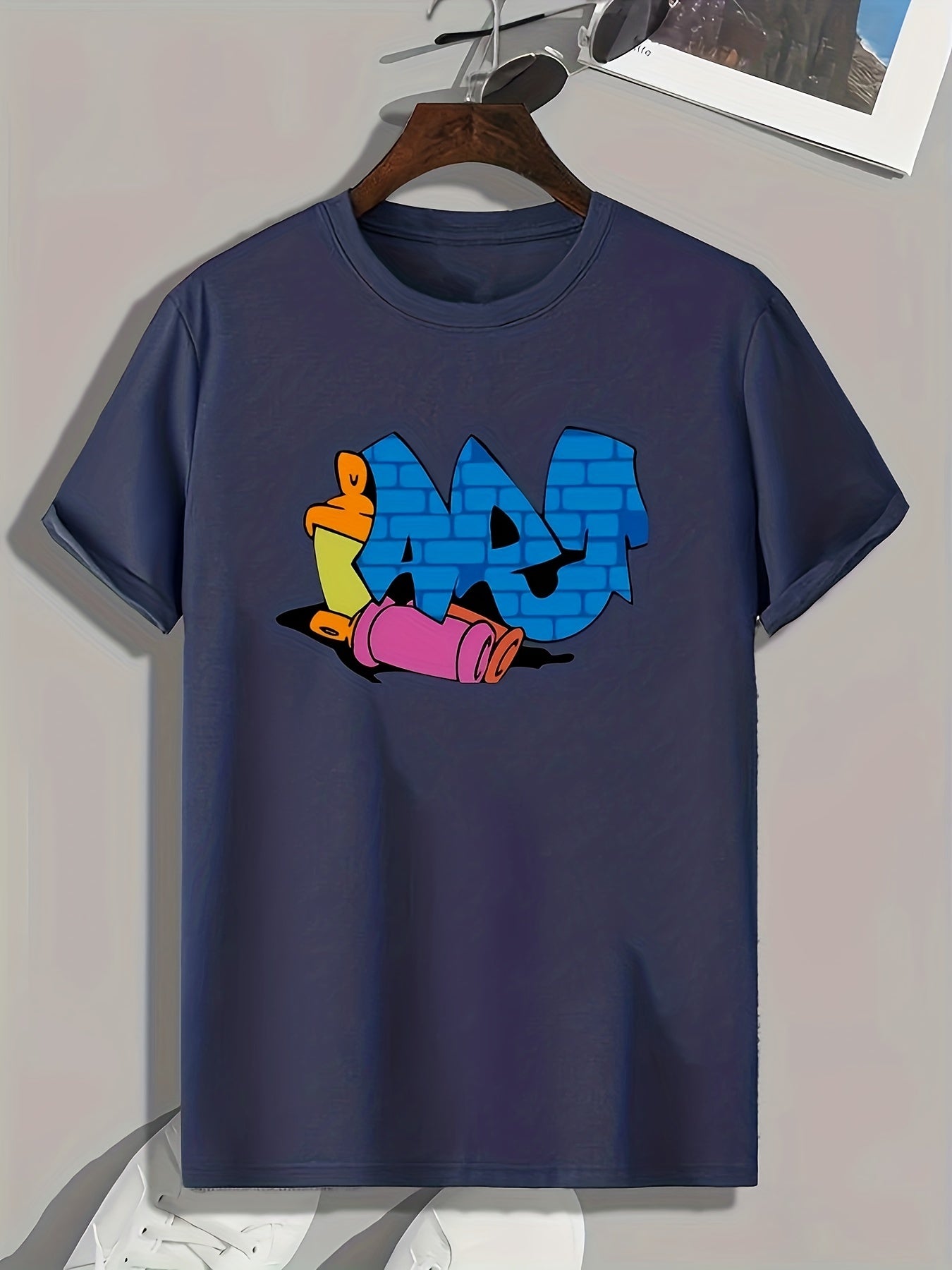 Cartoon Print Men's Graphic T shirt Casual Comfy Tees For Summer