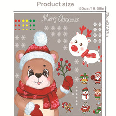 70 Christmas Window Stickers, Easy Install & Remove, Indoor Decorations