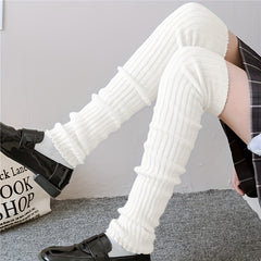 Knitted Leg Warmers Over the Knee Socks Women's Stockings