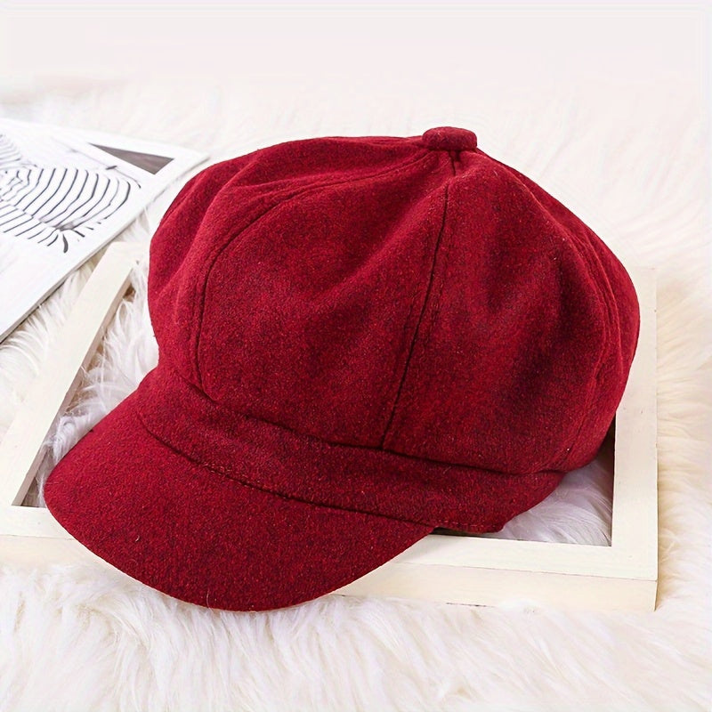 Outdoor Literary Artist Hat Warm Sunshade Octagonal Hat