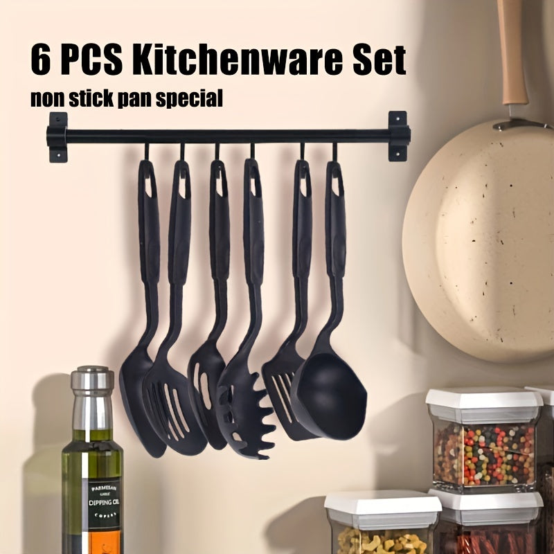 6pcs Nylon Utensil Set Non Stick Cooking Utensils Washable Kitchen Restaurant