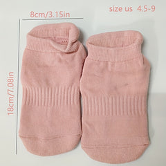 Non-slip Breathable Yoga Socks w/ Grips - Barre Ballet Pilates Fitness