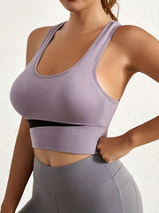 Sports Bra Workout Breathable Running Yoga Bra Women's Activewear