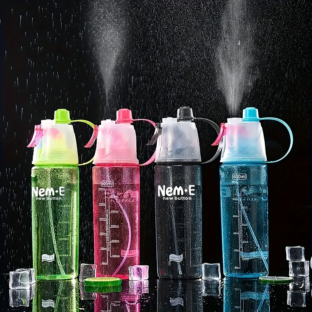 Spray Water Cup With Straw for Outdoor Sports and Fitness