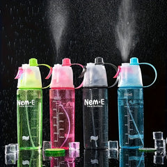 Spray Water Cup With Straw for Outdoor Sports and Fitness