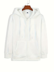 Women's Long Sleeve Zip Up Hooded Sweatshirt